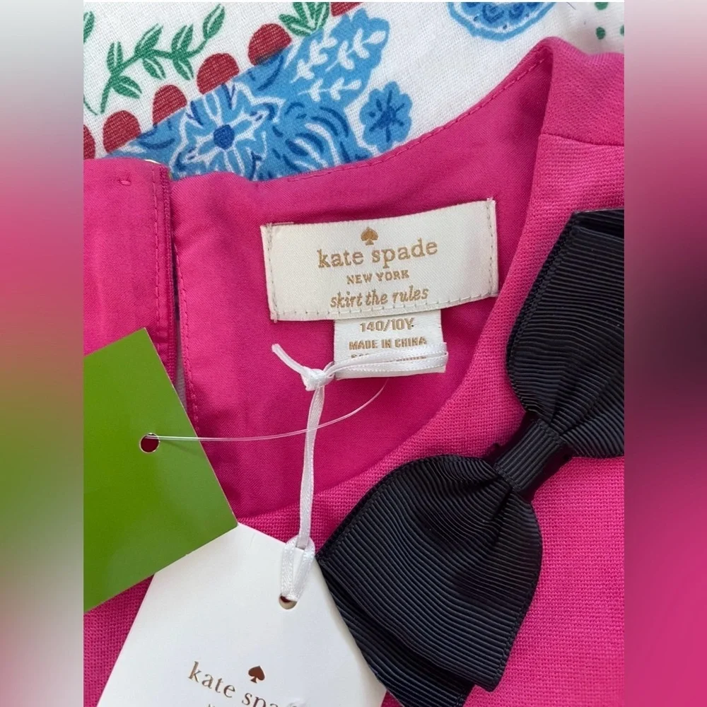 NWT Kate Spade New York Girl’s Hot Pink Contemporary Peplum Dress